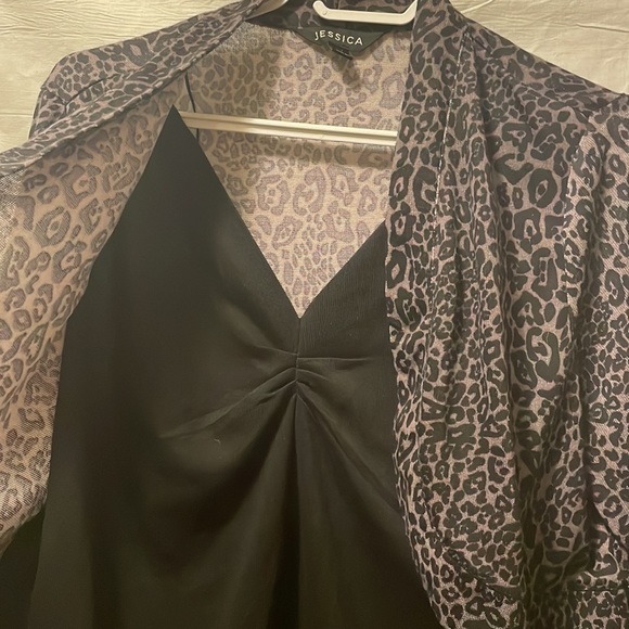 two in one tank top, and cover up / three-quarter length sleeve - Picture 2 of 4